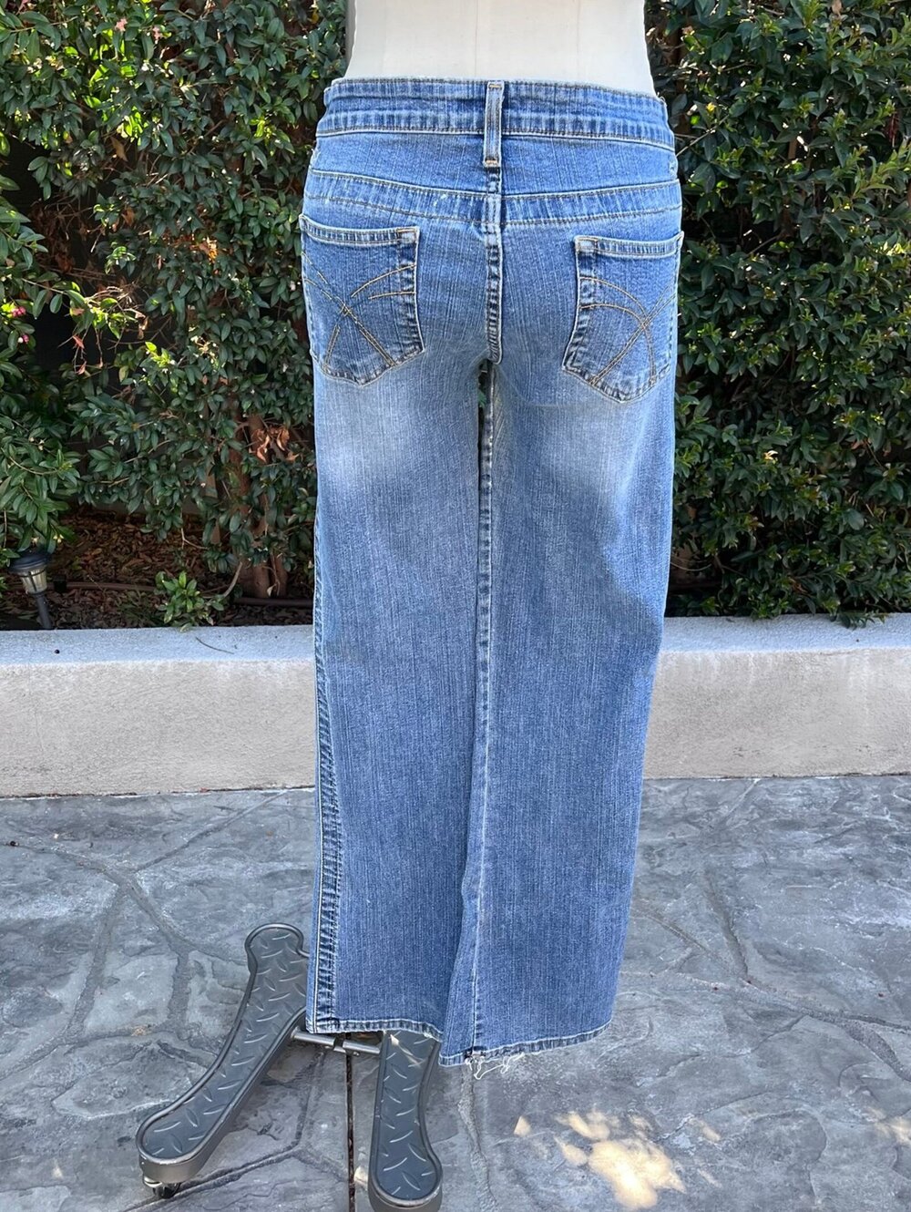 Vintage Anchor Blue Bootcut Jeans Medium Vintage 2000s Wide Leg Denim Y2K